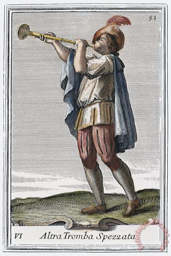 Slide Trumpet, 1723 painting - Others Slide Trumpet, 1723 Art Print