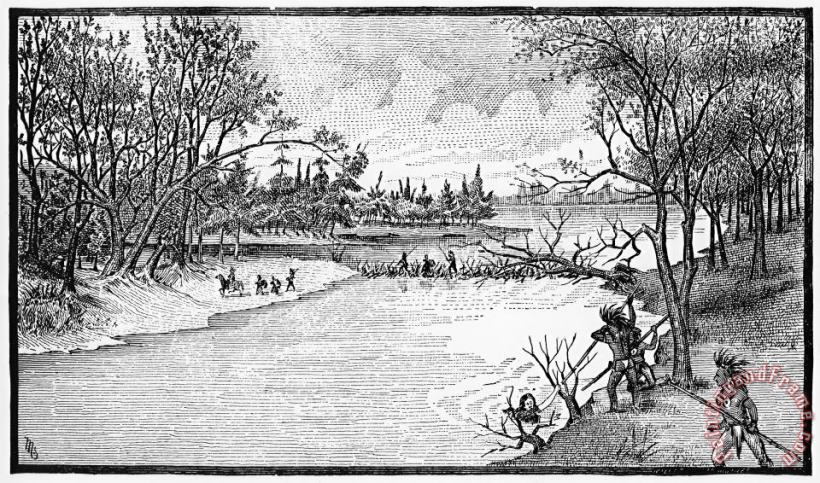 Others Spirit Lake Massacre, 1857 Art Painting