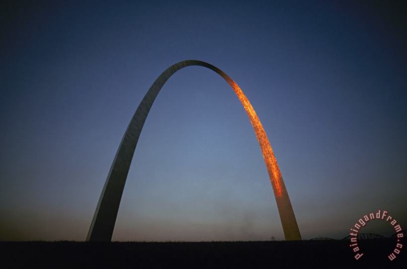 St. Louis: Gateway Arch painting - Others St. Louis: Gateway Arch Art Print