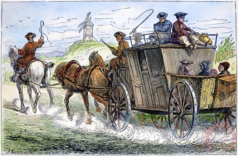 Others STAGECOACH, 18th CENTURY Art Print