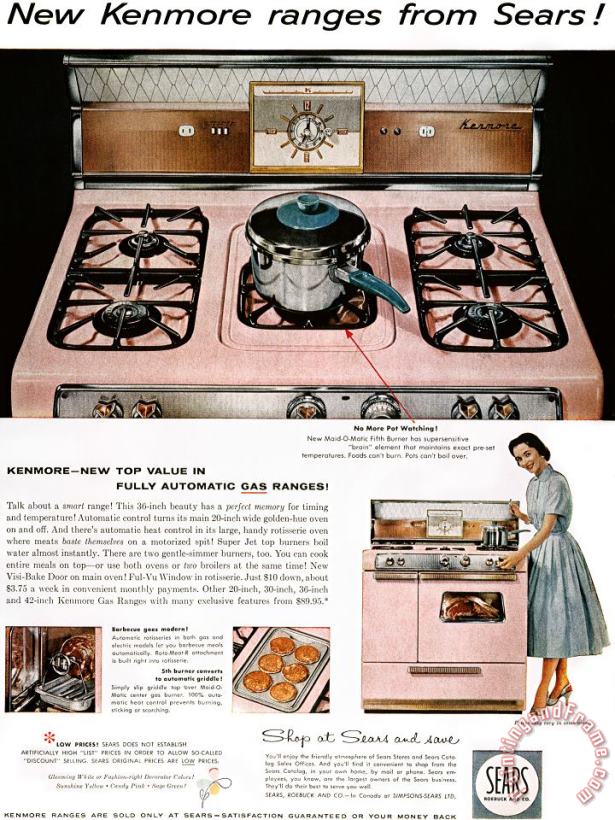 Others Stove Advertisement, 1957 Art Painting