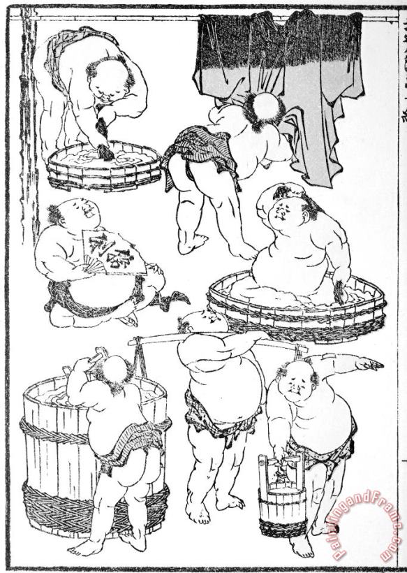 Others Sumo Wrestlers, 1817 Art Print