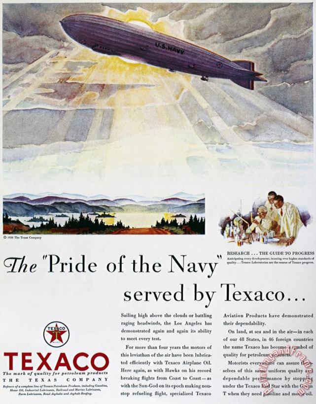 Others Texaco Advertisement, 1930 Art Painting