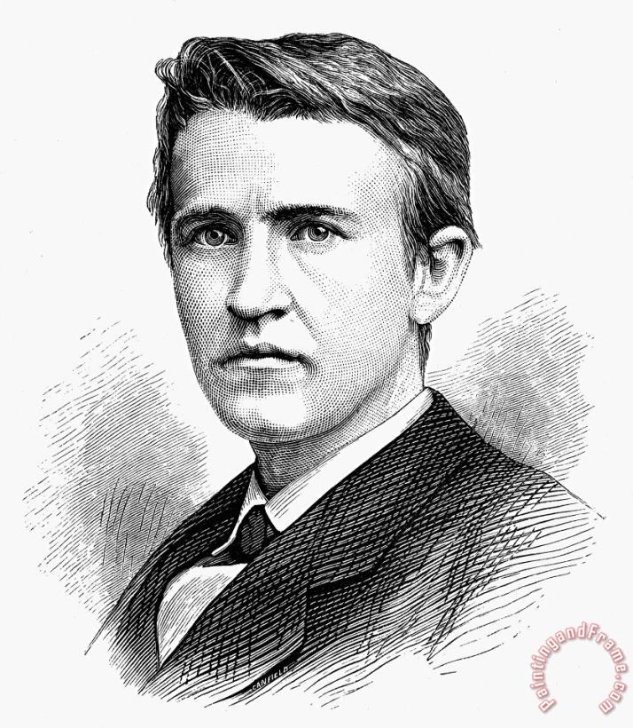 Thomas Edison (1847-1931) painting - Others Thomas Edison (1847-1931) Art Print