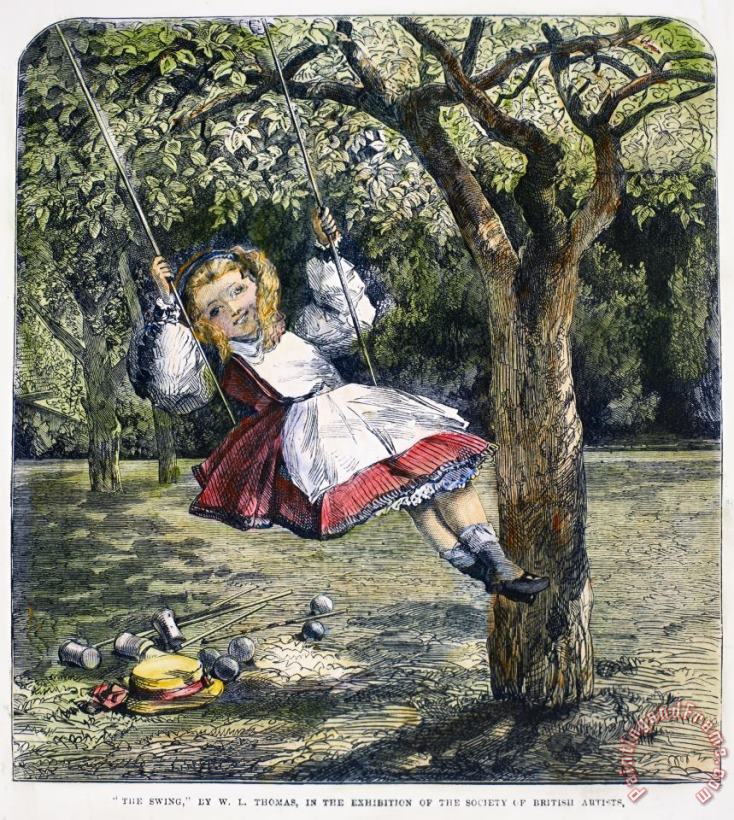 Thomas: The Swing, 1864 painting - Others Thomas: The Swing, 1864 Art Print