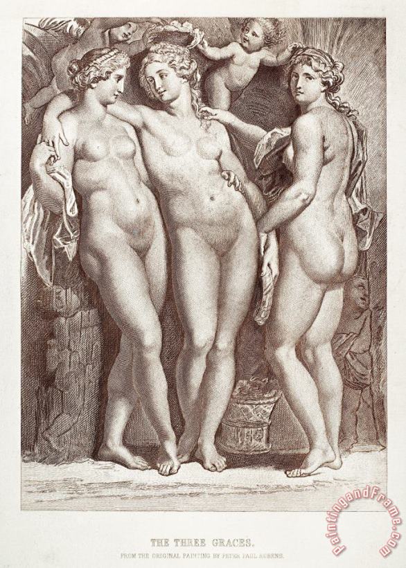 Three Graces painting - Others Three Graces Art Print