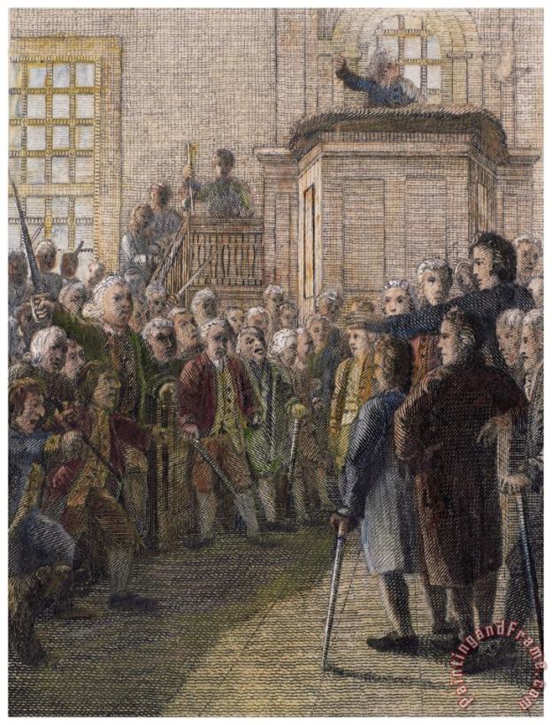 Others TOWN MEETING, 18th CENTURY Art Painting