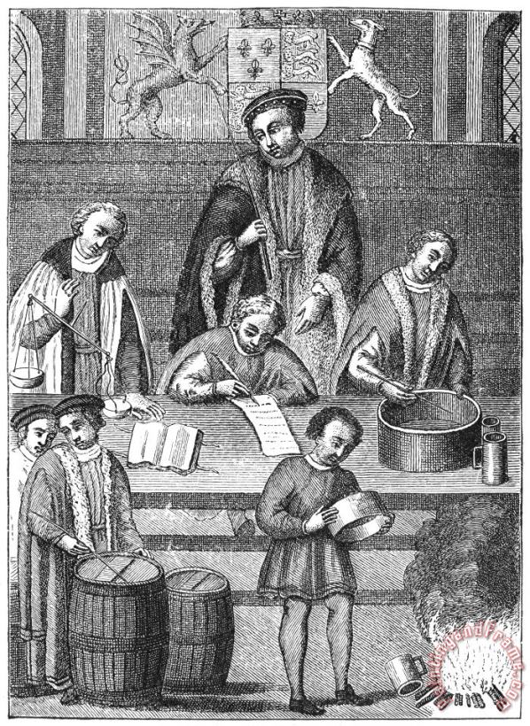 Trial Of Weights, 1497 painting - Others Trial Of Weights, 1497 Art Print