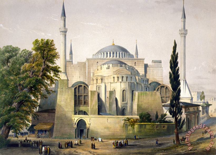 Others Turkey: Hagia Sophia, 1852 Art Painting