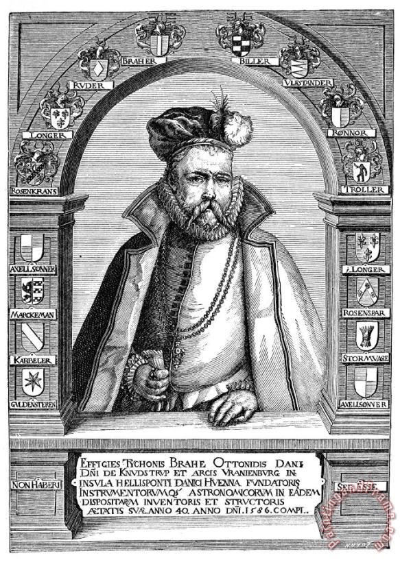 Tycho Brahe (1546-1601) painting - Others Tycho Brahe (1546-1601) Art Print