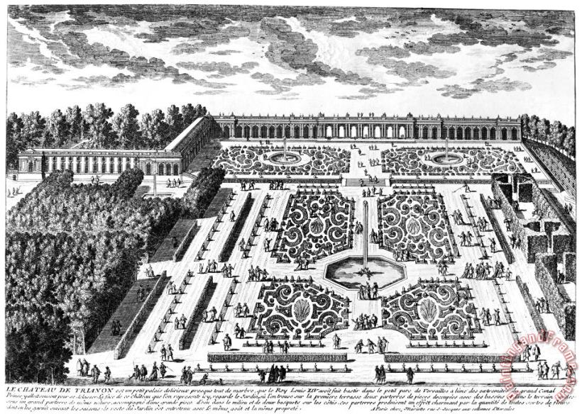 Versailles: Garden, 1685 painting - Others Versailles: Garden, 1685 Art Print