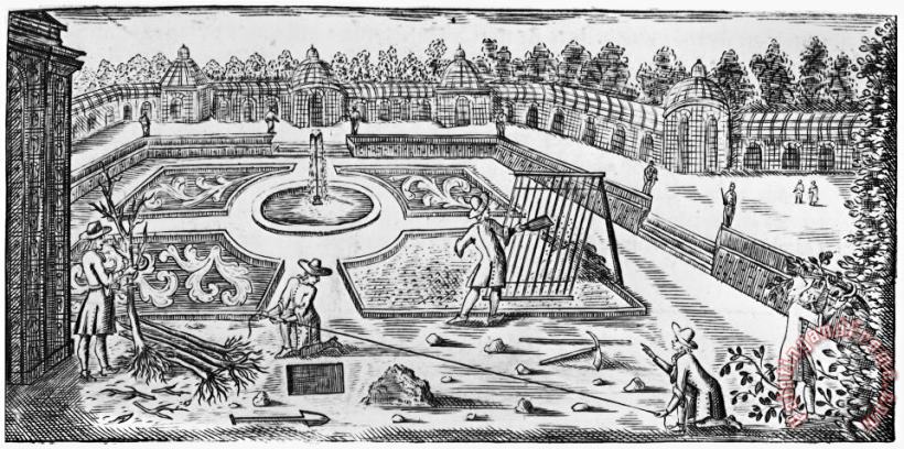Versailles: Gardens, 1690 painting - Others Versailles: Gardens, 1690 Art Print