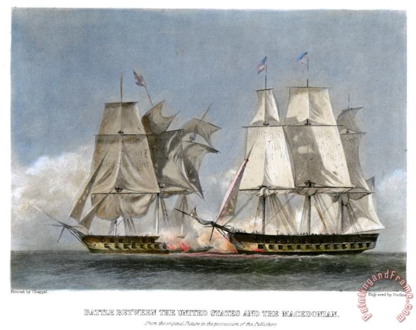 War Of 1812: Naval Battle painting - Others War Of 1812: Naval Battle Art Print