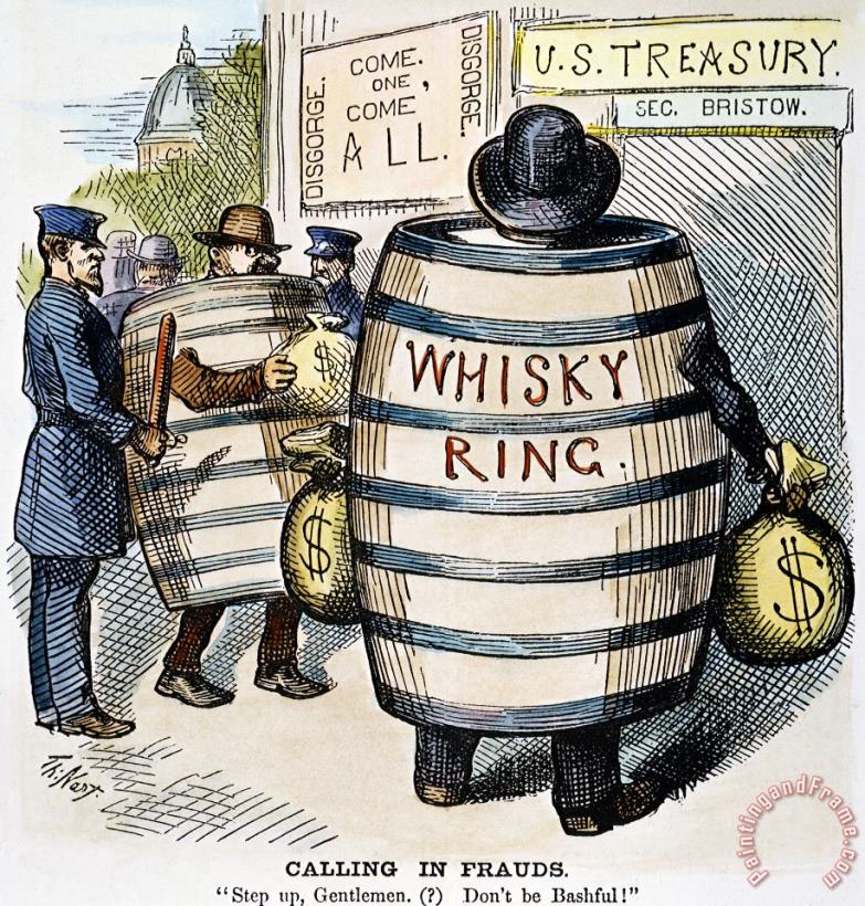 Whisky Ring Cartoon, 1875 painting - Others Whisky Ring Cartoon, 1875 Art Print
