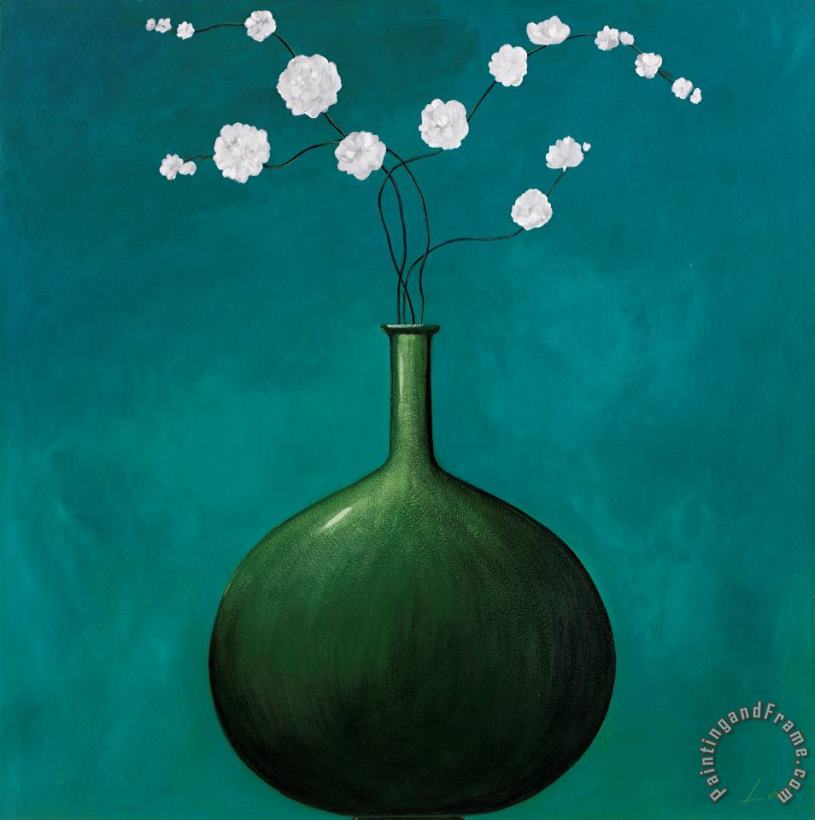 Blue Vase 1 painting - Pablo Esteban Blue Vase 1 Art Print