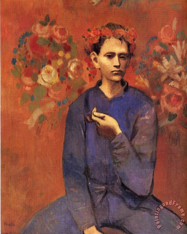 Pablo Picasso A Boy with Pipe 1905 Art Painting