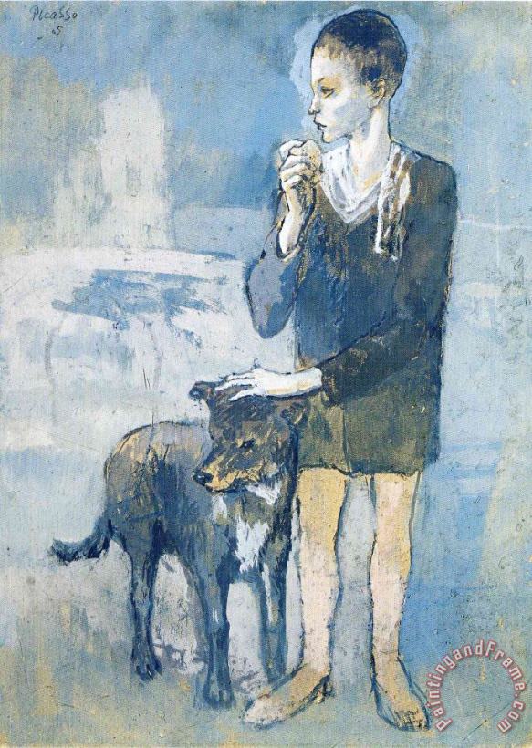 Pablo Picasso Boy with a Dog 1905 Art Print