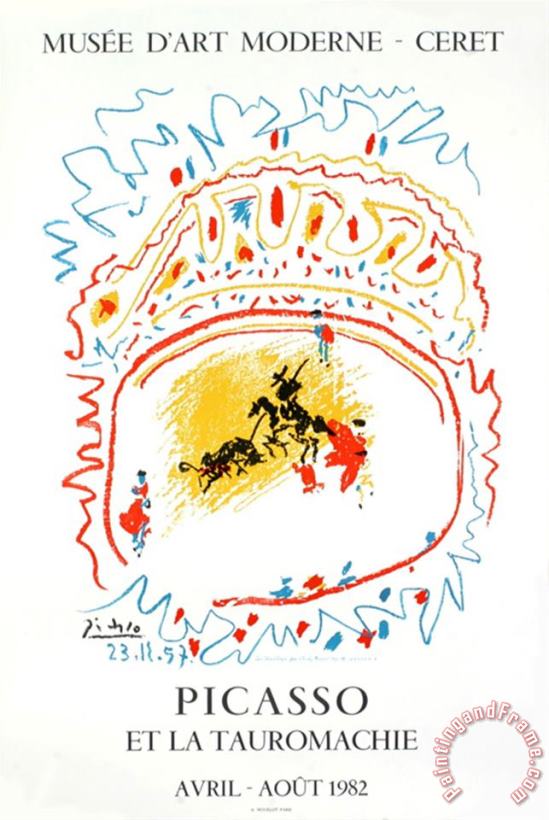 Bullfight 1982 painting - Pablo Picasso Bullfight 1982 Art Print