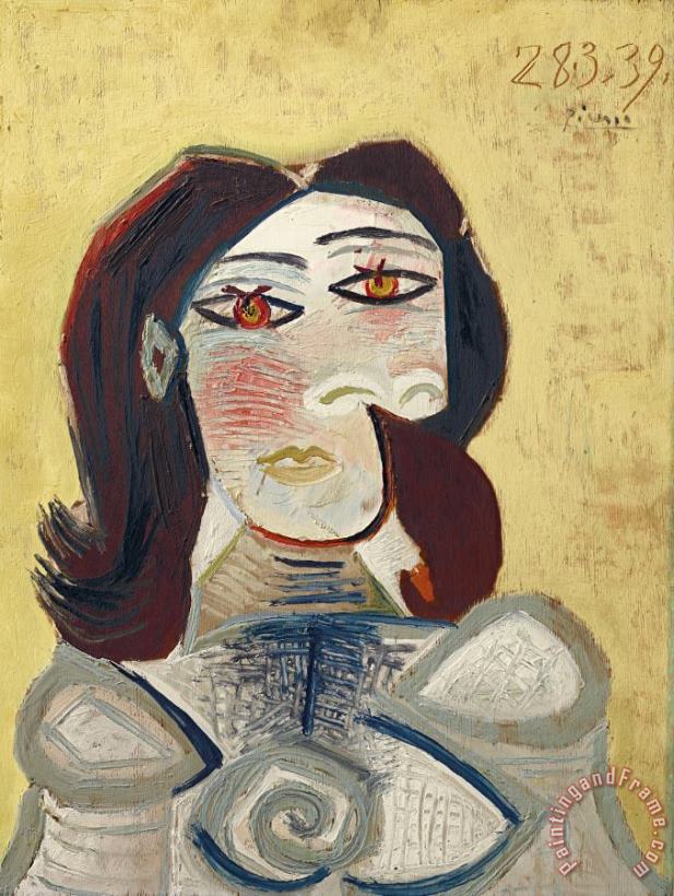 Buste De Femme (dora Maar) painting - Pablo Picasso Buste De Femme (dora Maar) Art Print