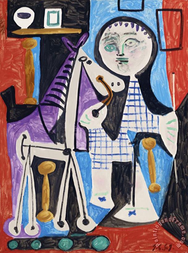 Pablo Picasso Claude a Deux Ans Art Painting