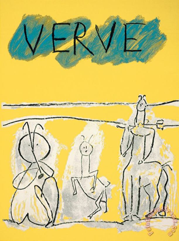 Pablo Picasso Cover for Verve C 1951 Art Print