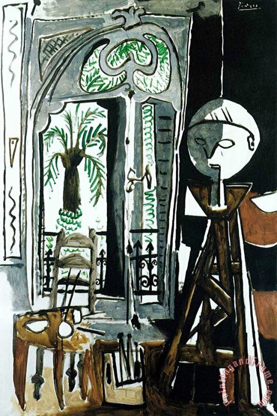 Pablo Picasso Das Atelier C 1955 Art Print
