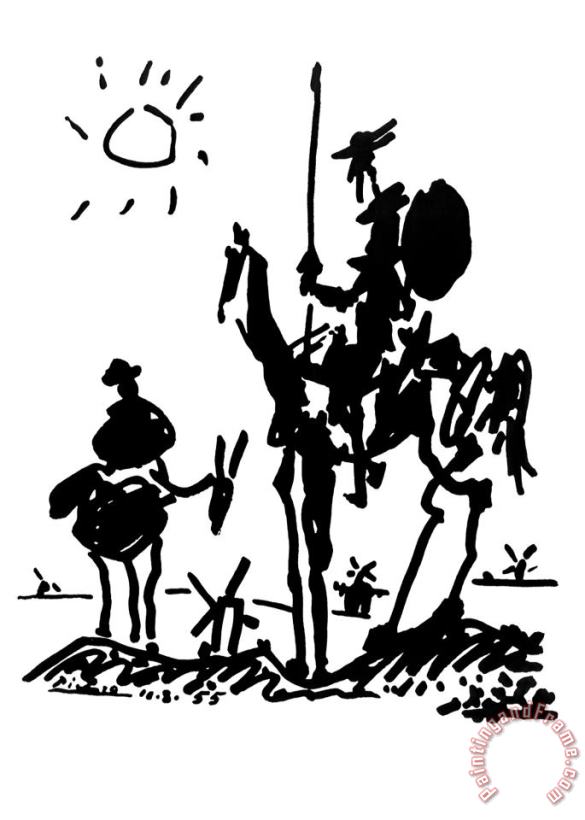 Pablo Picasso Don Quixote Art Print Poster Art Print