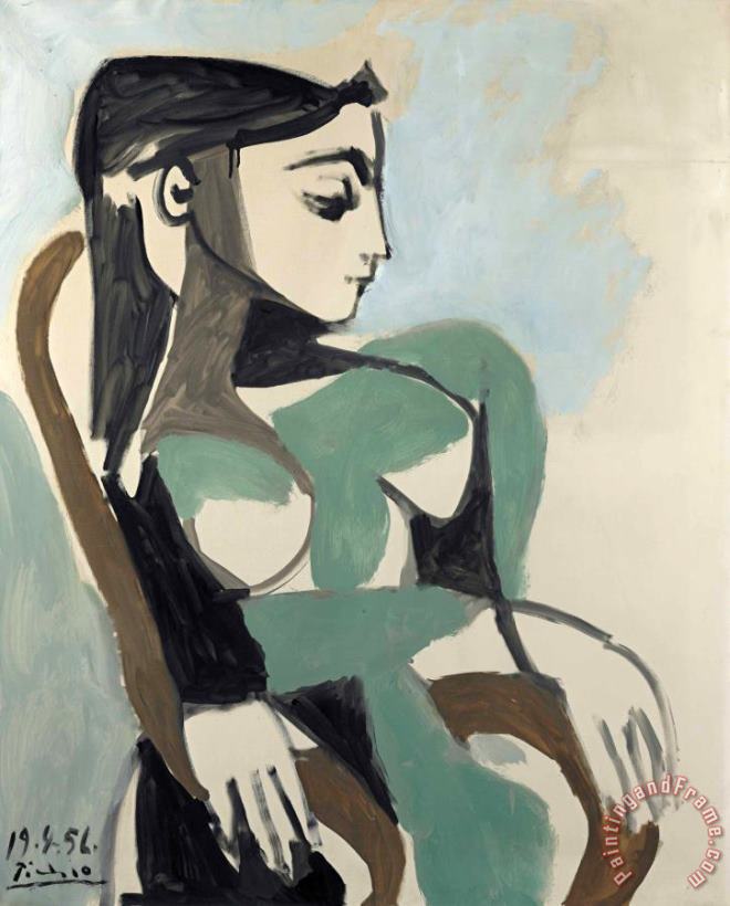 Femme Dans Un Fauteuil painting - Pablo Picasso Femme Dans Un Fauteuil Art Print