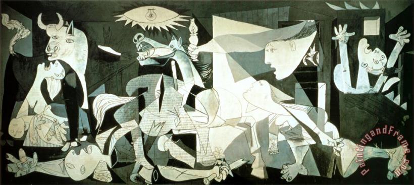 Pablo Picasso Guernica C 1937 Art Painting