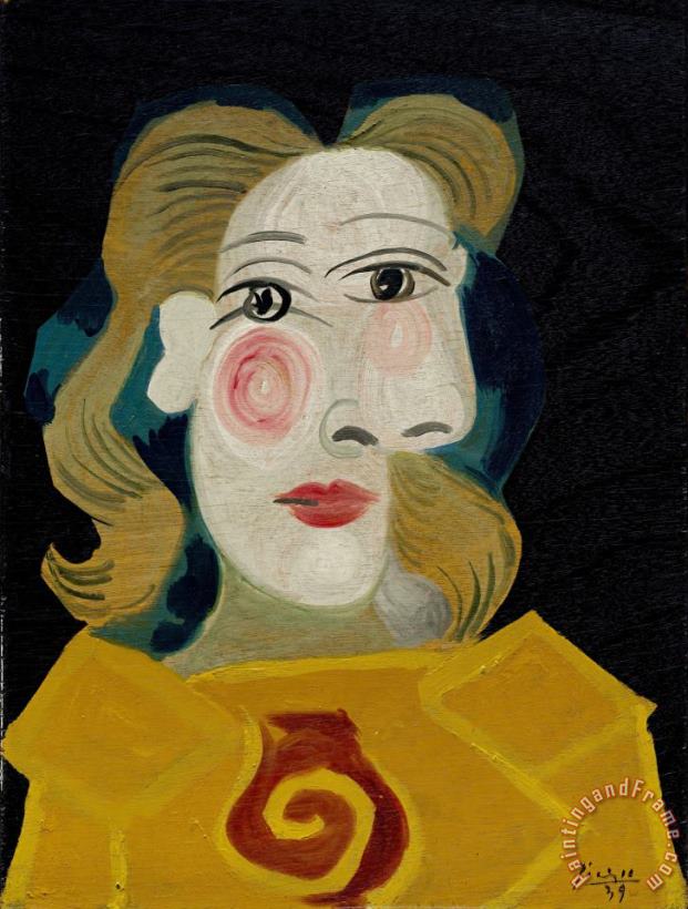 Head of a Woman (dora Maar) (tete De Femme (dora Maar)) painting - Pablo Picasso Head of a Woman (dora Maar) (tete De Femme (dora Maar)) Art Print