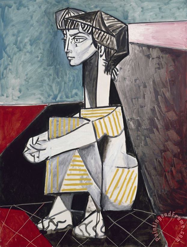 Pablo Picasso Jacqueline Aux Mains Croisees (jacqueline with Crossed Hands) Art Painting