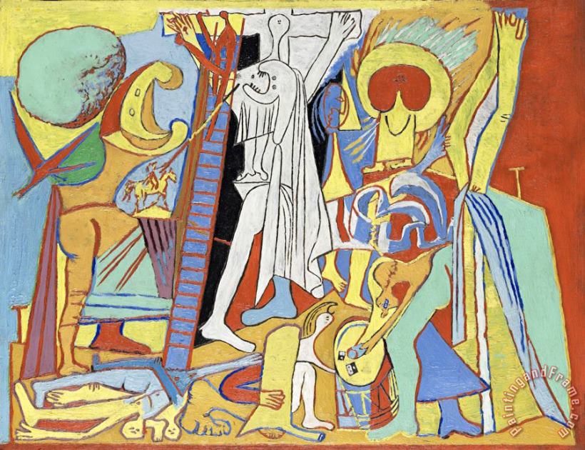 La Crucifixion painting - Pablo Picasso La Crucifixion Art Print