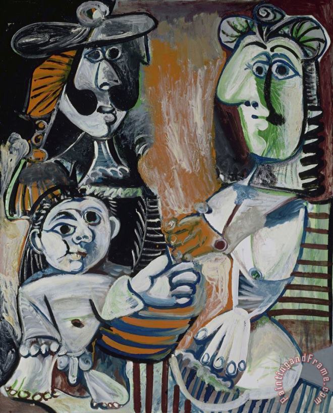 La Famille (the Family) painting - Pablo Picasso La Famille (the Family) Art Print