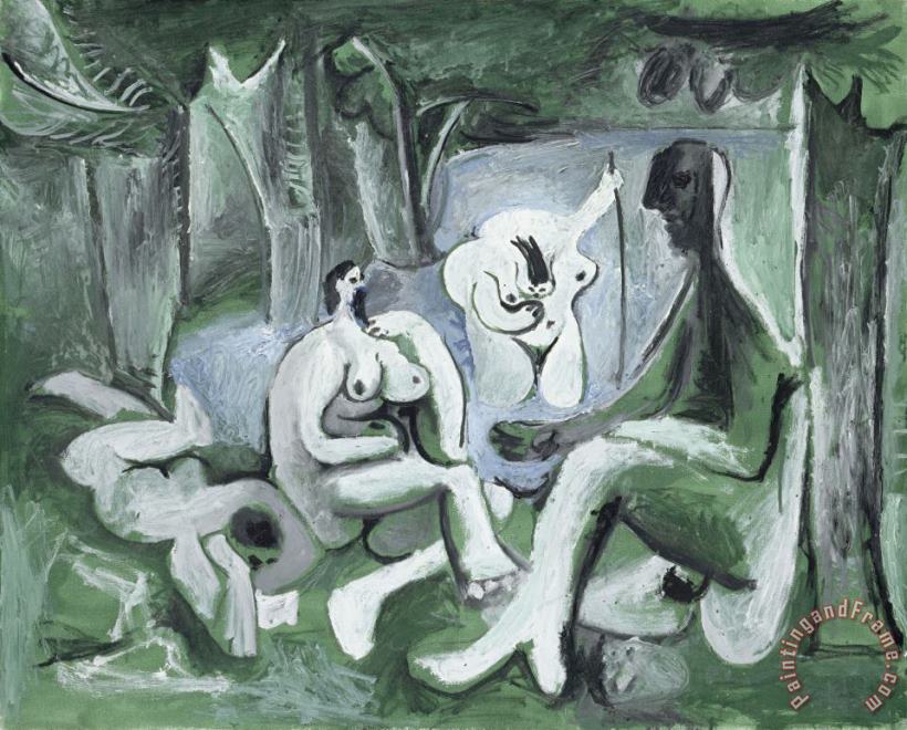 Pablo Picasso Le Dejeuner Sur L'herbe D'apres Manet Art Print