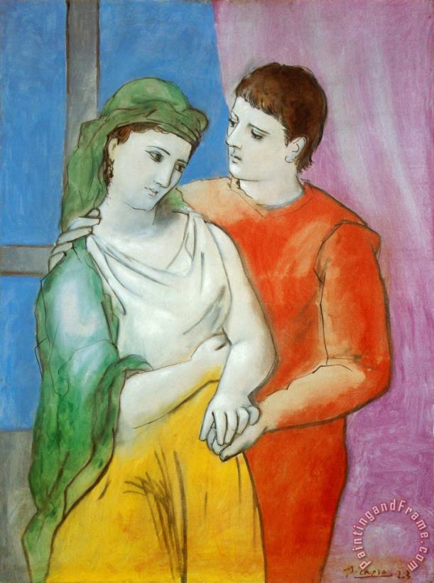 Pablo Picasso Masterworks of Art The Lovers Art Print