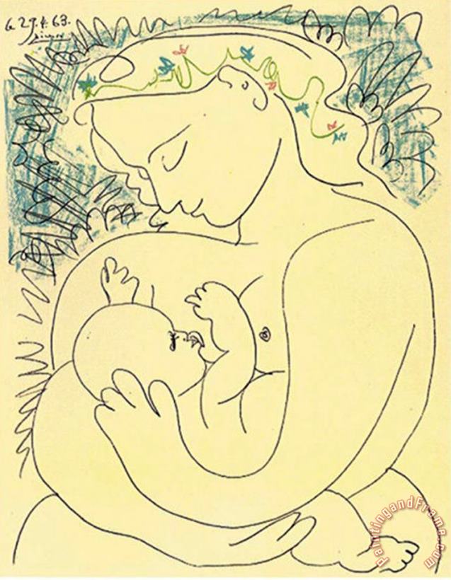 Pablo Picasso Maternity Art Painting