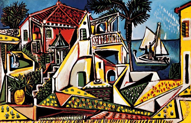 Mediterranean Landscape painting - Pablo Picasso Mediterranean Landscape Art Print