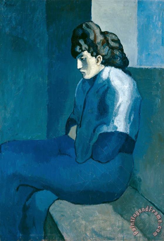Pablo Picasso Melancholy Woman Art Painting