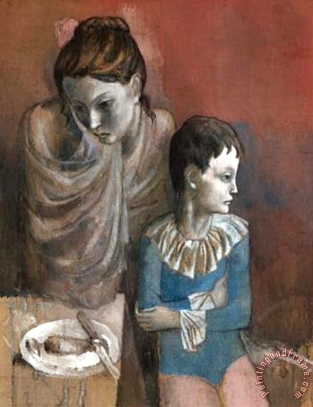 Mutter Mit Kind Gaukler C 1905 painting - Pablo Picasso Mutter Mit Kind Gaukler C 1905 Art Print