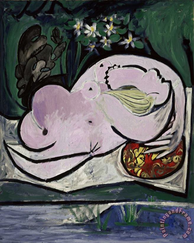 Pablo Picasso Nu Dans Un Jardin (nude in The Garden) Art Print