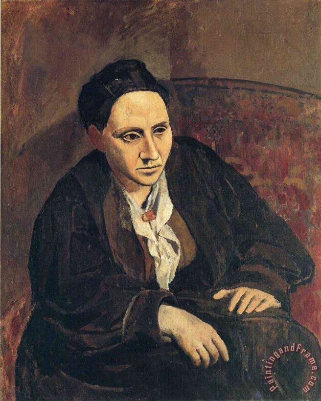 Portrait of Gertrude Stein 1906 painting - Pablo Picasso Portrait of Gertrude Stein 1906 Art Print