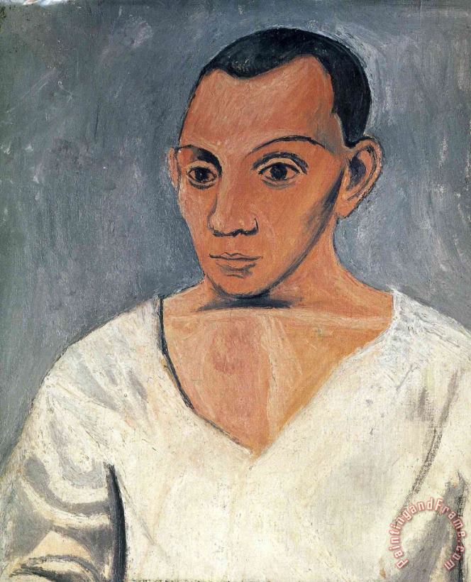 Self Portrait 1906 3 painting - Pablo Picasso Self Portrait 1906 3 Art Print