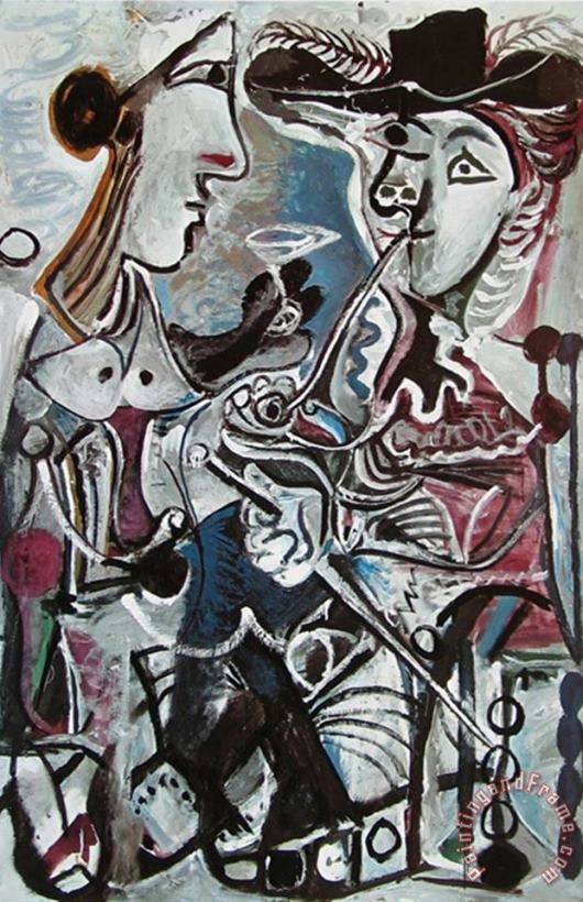 The Couple painting - Pablo Picasso The Couple Art Print