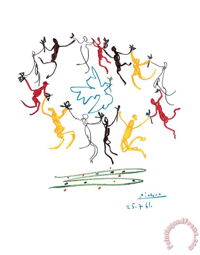 The Dance of Youth painting - Pablo Picasso The Dance of Youth Art Print
