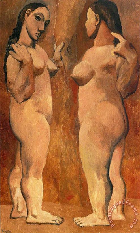 Pablo Picasso Two Nude Women 1906 1 Art Painting