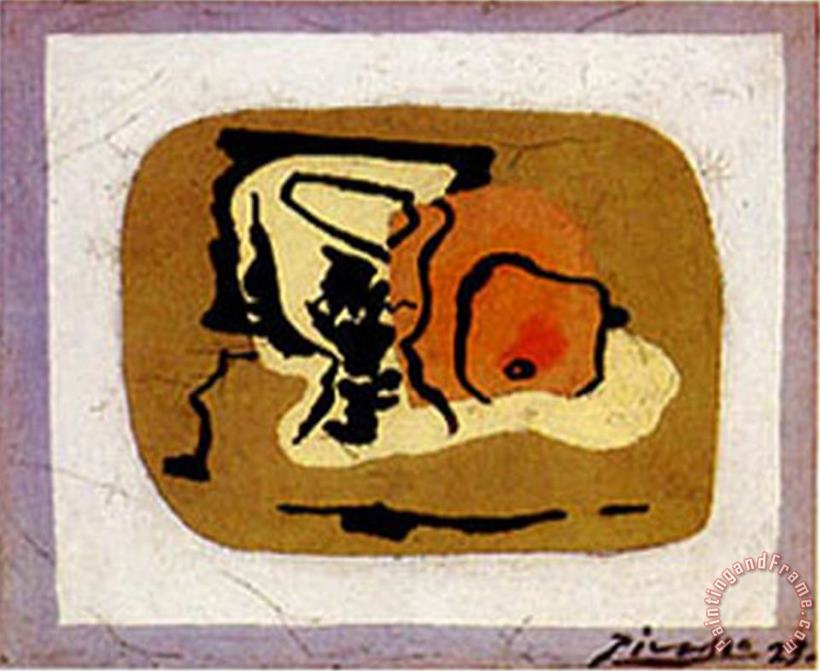 Pablo Picasso Verre Et Fruit 1923 Art Painting