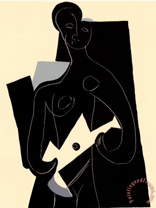 Pablo Picasso Woman with Guitar C 1924 Art Print