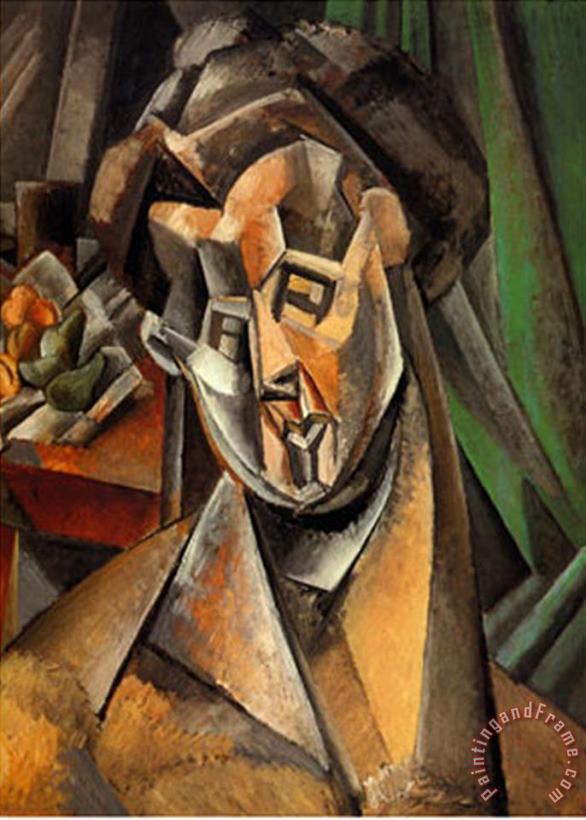 Pablo Picasso Woman with Pears C 1909 Art Painting