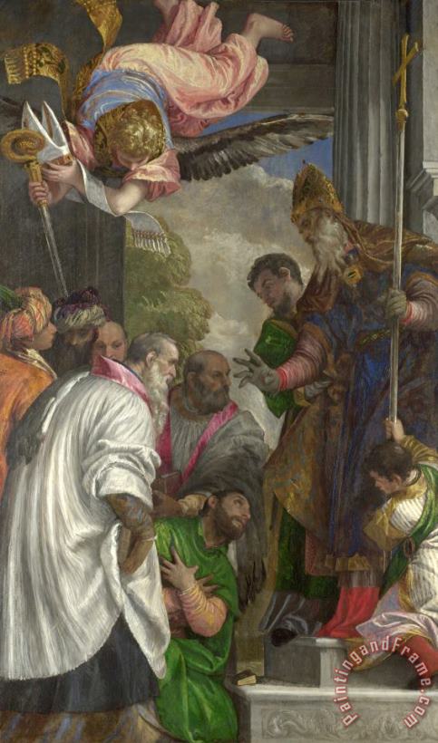 Paolo Caliari Veronese The Consecration of Saint Nicholas Art Painting