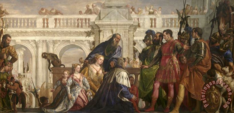 The Family of Darius Before Alexander painting - Paolo Caliari Veronese The Family of Darius Before Alexander Art Print